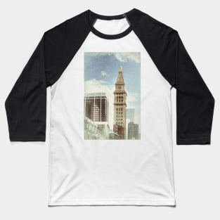 Denver D And F Clock Tower Baseball T-Shirt